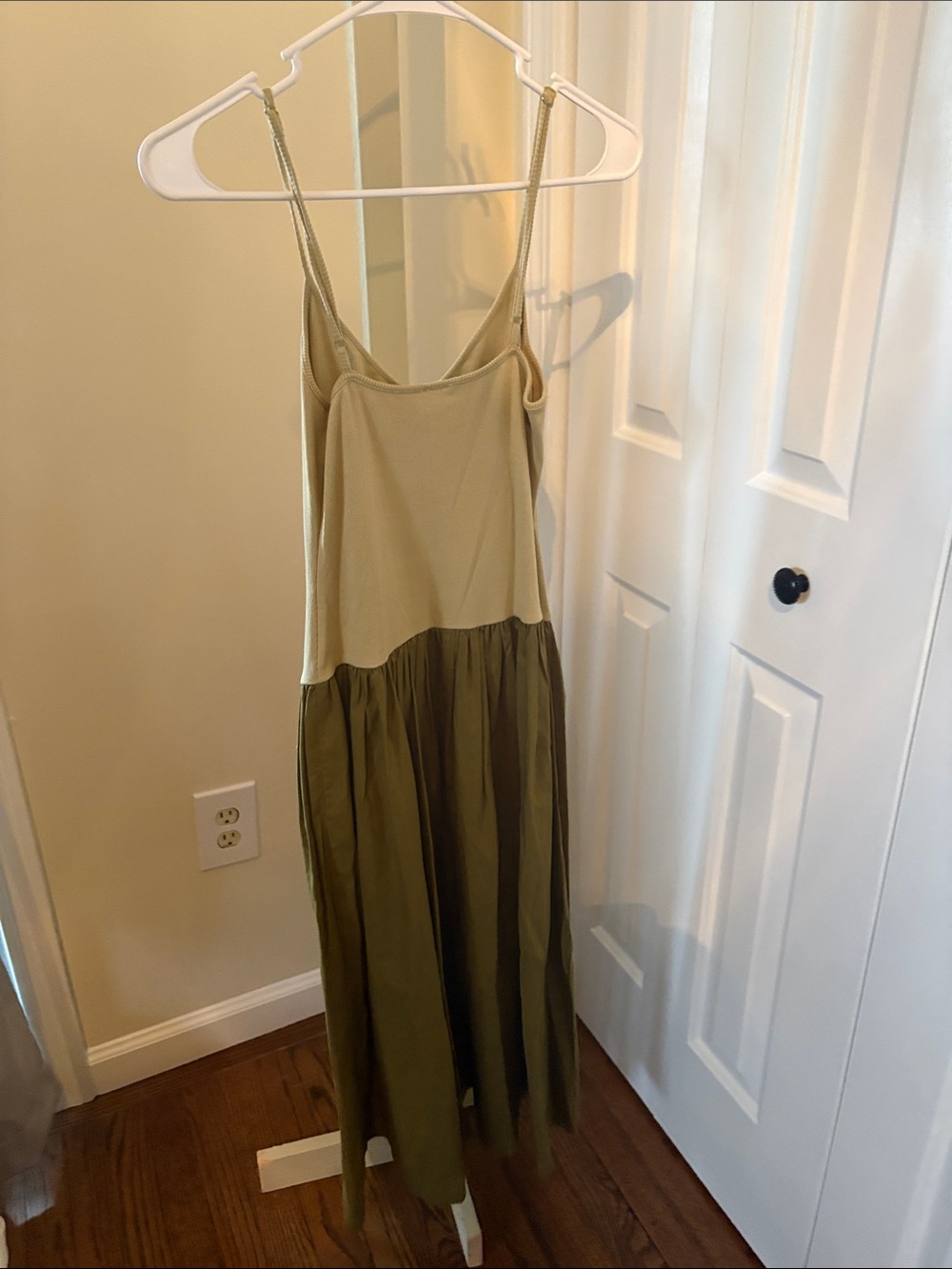Anthropologie Maeve sleeveless ribbed poplin twofer midi dress size xs - Picture 5 of 5